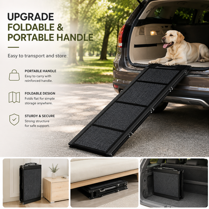 Folding dog car ramp for large dogs, view 4